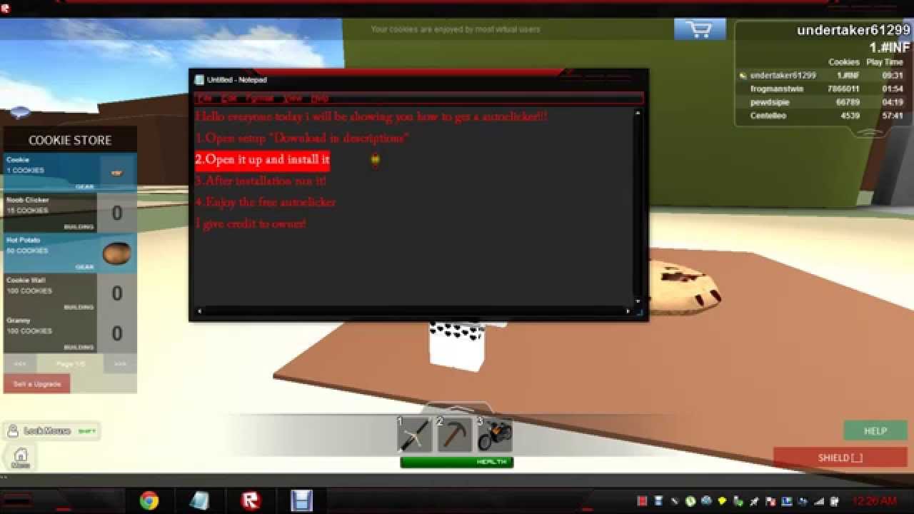 how to get a roblox auto clicker